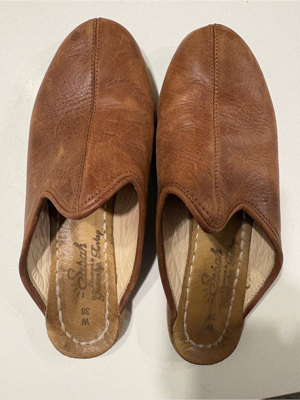 Sabah Women’s Brown Leather Slip-on size 38